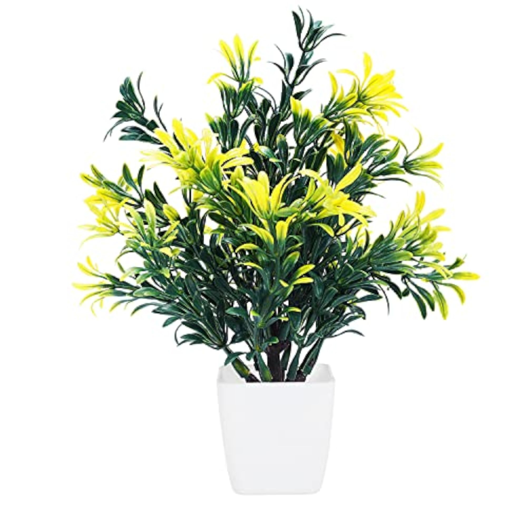 Artificial Plants with Square Pot, Indoor Balcony Decor